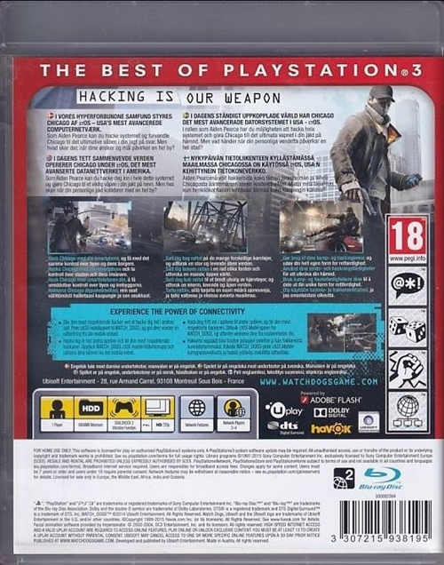 Watch Dogs - PS3 Essentials (B Grade) (Genbrug)